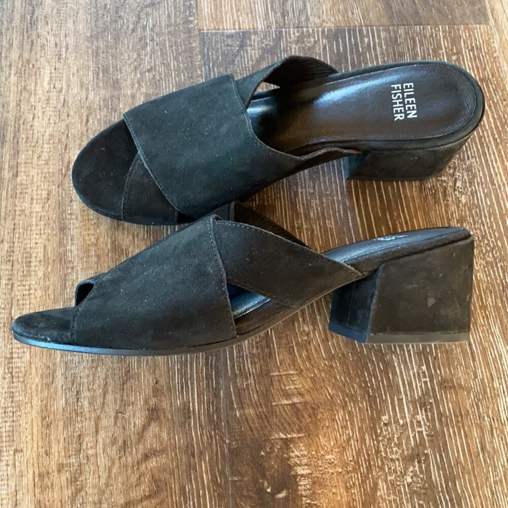 Eileen Fisher Haven Tumbled Nubuck Slide Size 6.5 - Picture 6 of 14